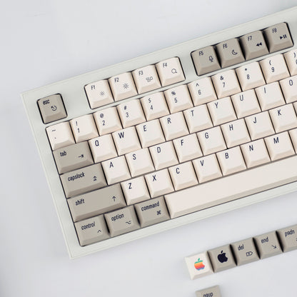 YMDK English Korean 139 Keys MAC Apple Retro Keycaps Cherry Profile PBT Dye Sublimation for 75/87/98/104/108 MX Mechanical Keyboard