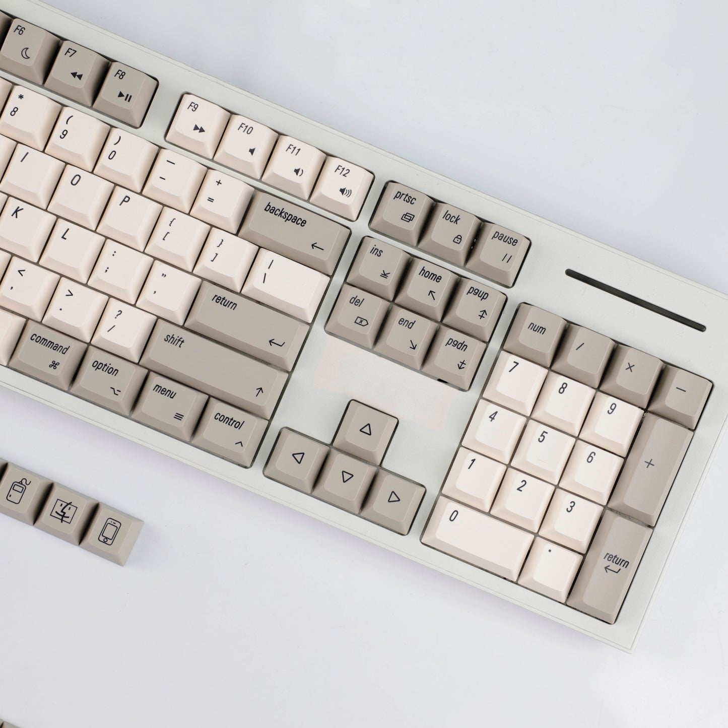 YMDK English Korean 139 Keys MAC Apple Retro Keycaps Cherry Profile PBT Dye Sublimation for 75/87/98/104/108 MX Mechanical Keyboard