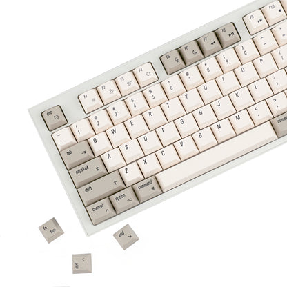YMDK English Korean 139 Keys MAC Apple Retro Keycaps Cherry Profile PBT Dye Sublimation for 75/87/98/104/108 MX Mechanical Keyboard