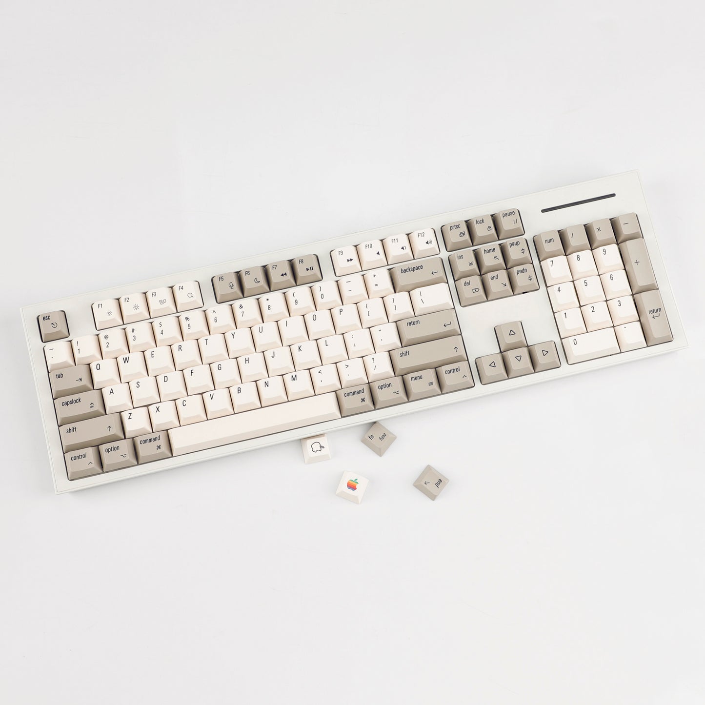 YMDK English Korean 139 Keys MAC Apple Retro Keycaps Cherry Profile PBT Dye Sublimation for 75/87/98/104/108 MX Mechanical Keyboard