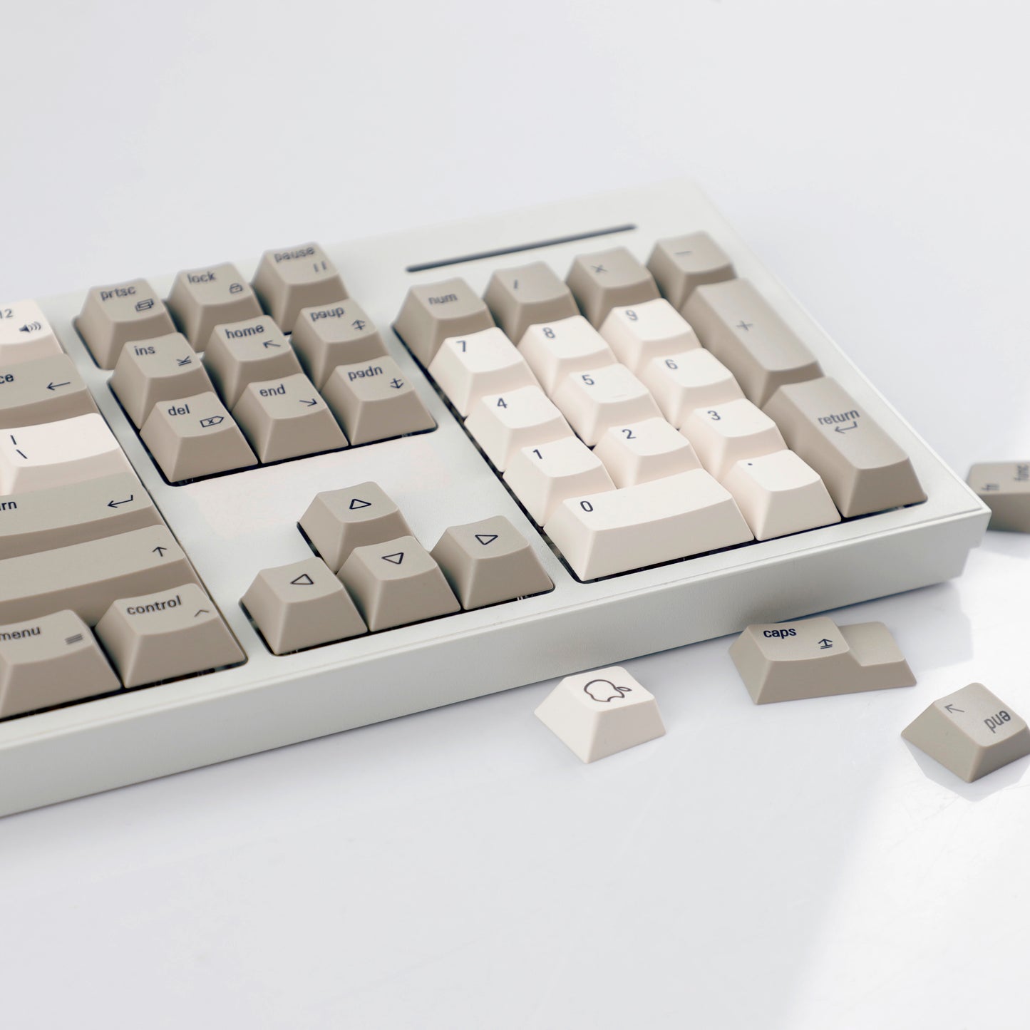 YMDK English Korean 139 Keys MAC Apple Retro Keycaps Cherry Profile PBT Dye Sublimation for 75/87/98/104/108 MX Mechanical Keyboard