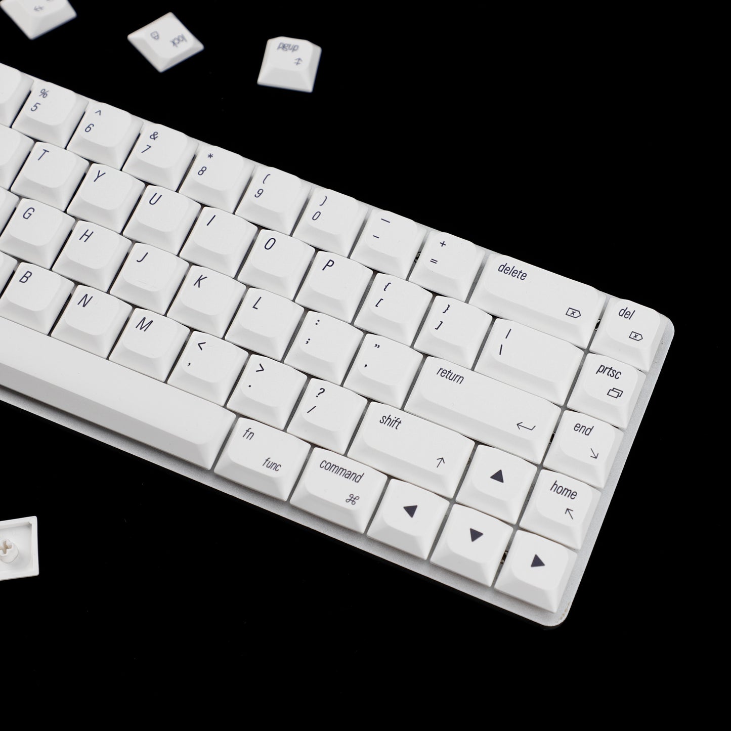 YMDK 127 Ultra-slim Key cap Mac Style Mx Low Profile Dye Sub PBT Keycaps For Mx 61 64 68 75 84 87 96 108 Layout Mechanical Keyboard