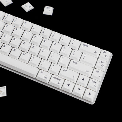 YMDK 127 Ultra-slim Key cap Mac Style Mx Low Profile Dye Sub PBT Keycaps For Mx 61 64 68 75 84 87 96 108 Layout Mechanical Keyboard