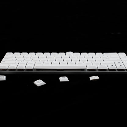 YMDK 127 Ultra-slim Key cap Mac Style Mx Low Profile Dye Sub PBT Keycaps For Mx 61 64 68 75 84 87 96 108 Layout Mechanical Keyboard