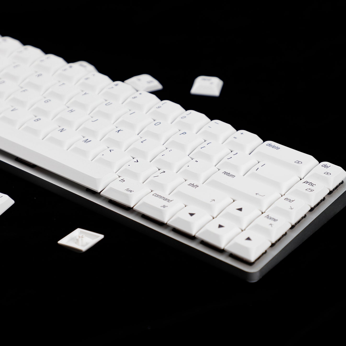 YMDK 127 Ultra-slim Key cap Mac Style Mx Low Profile Dye Sub PBT Keycaps For Mx 61 64 68 75 84 87 96 108 Layout Mechanical Keyboard