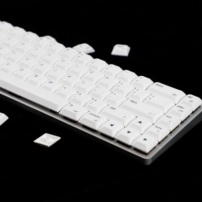 YMDK 127 Ultra-slim Key cap Mac Style Mx Low Profile Dye Sub PBT Keycaps For Mx 61 64 68 75 84 87 96 108 Layout Mechanical Keyboard