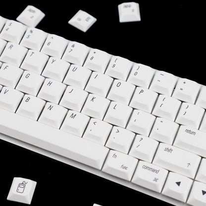 YMDK 127 Ultra-slim Key cap Mac Style Mx Low Profile Dye Sub PBT Keycaps For Mx 61 64 68 75 84 87 96 108 Layout Mechanical Keyboard