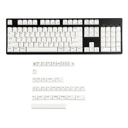 YMDK 139 Mac Keycaps XDA v2 Profile Normcore Style Gray White Dye Sub PBT White For 104 TKL 60% 96 84 68 64 MX Switches Keyboard