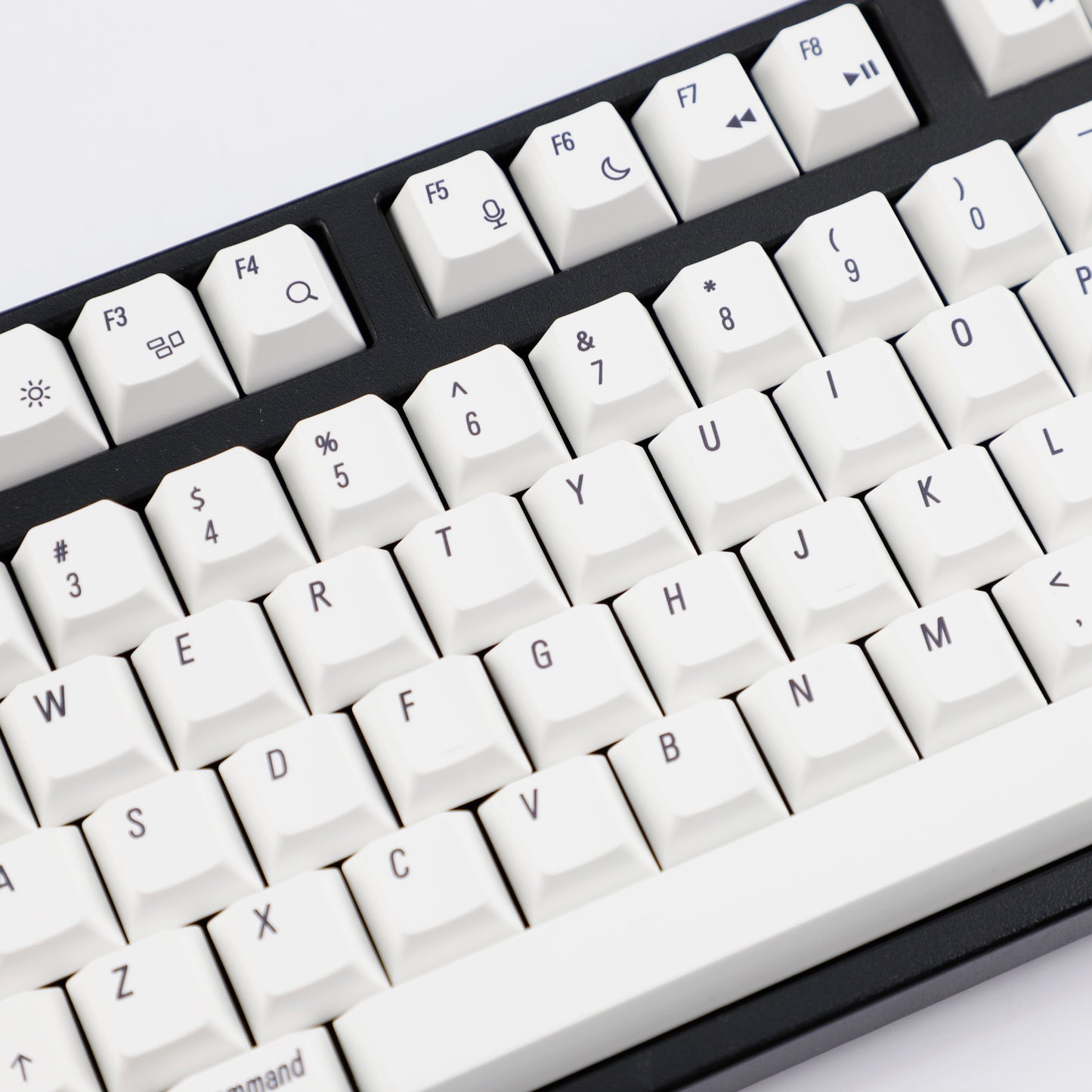 YMDK 139 Mac Keycaps XDA v2 Profile Normcore Style Gray White Dye Sub PBT White For 104 TKL 60% 96 84 68 64 MX Switches Keyboard