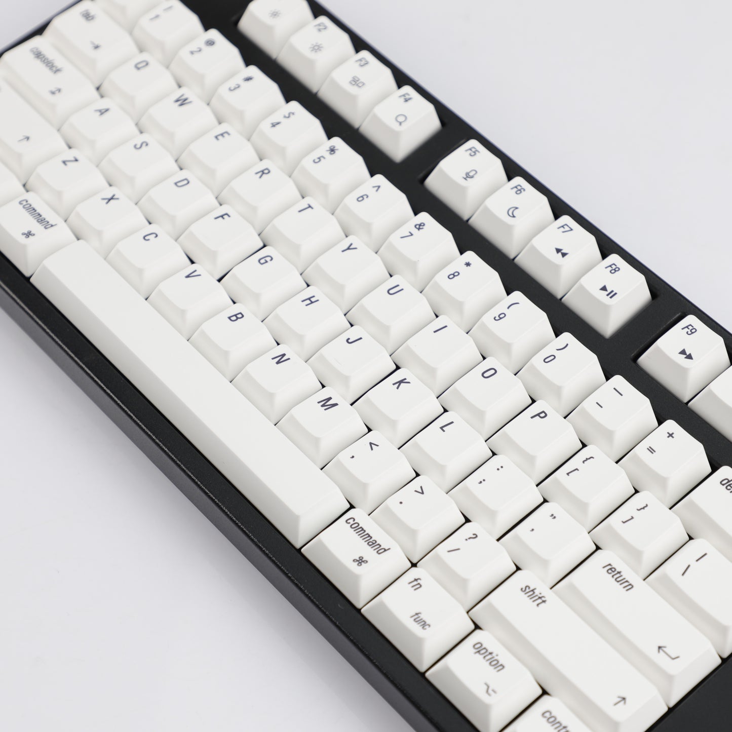 YMDK 139 Mac Keycaps XDA v2 Profile Normcore Style Gray White Dye Sub PBT White For 104 TKL 60% 96 84 68 64 MX Switches Keyboard