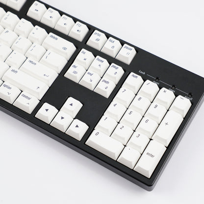 YMDK 139 Mac Keycaps XDA v2 Profile Normcore Style Gray White Dye Sub PBT White For 104 TKL 60% 96 84 68 64 MX Switches Keyboard