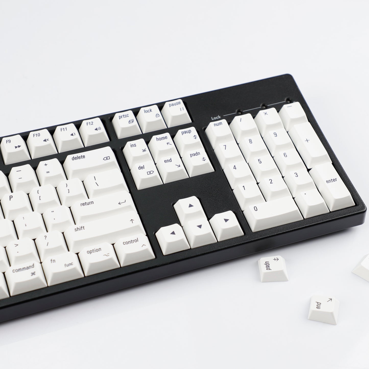 YMDK 139 Mac Keycaps XDA v2 Profile Normcore Style Gray White Dye Sub PBT White For 104 TKL 60% 96 84 68 64 MX Switches Keyboard