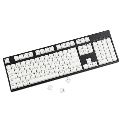 YMDK 139 Mac Keycaps XDA v2 Profile Normcore Style Gray White Dye Sub PBT White For 104 TKL 60% 96 84 68 64 MX Switches Keyboard