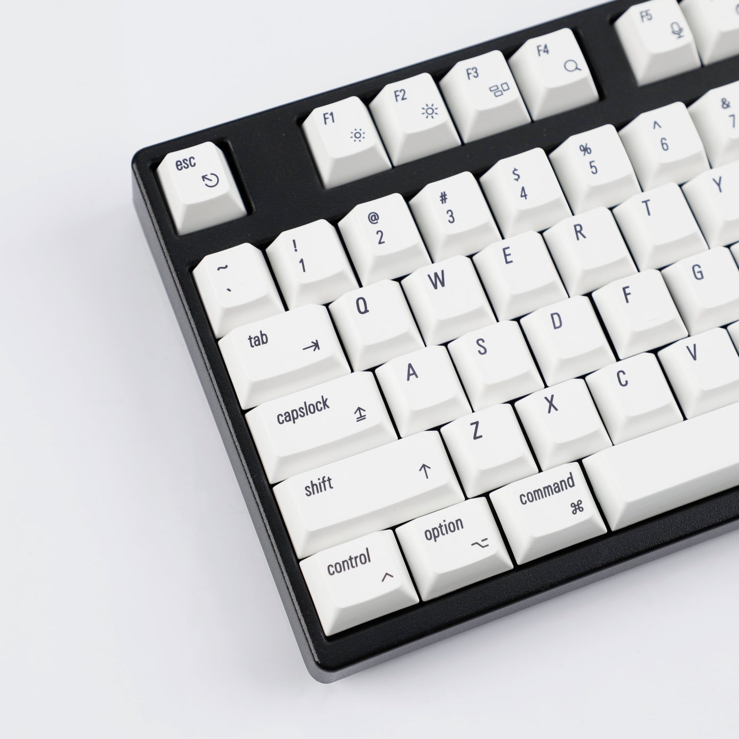 YMDK 139 Mac Keycaps XDA v2 Profile Normcore Style Gray White Dye Sub PBT White For 104 TKL 60% 96 84 68 64 MX Switches Keyboard