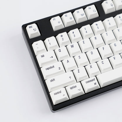 YMDK 139 Mac Keycaps XDA v2 Profile Normcore Style Gray White Dye Sub PBT White For 104 TKL 60% 96 84 68 64 MX Switches Keyboard