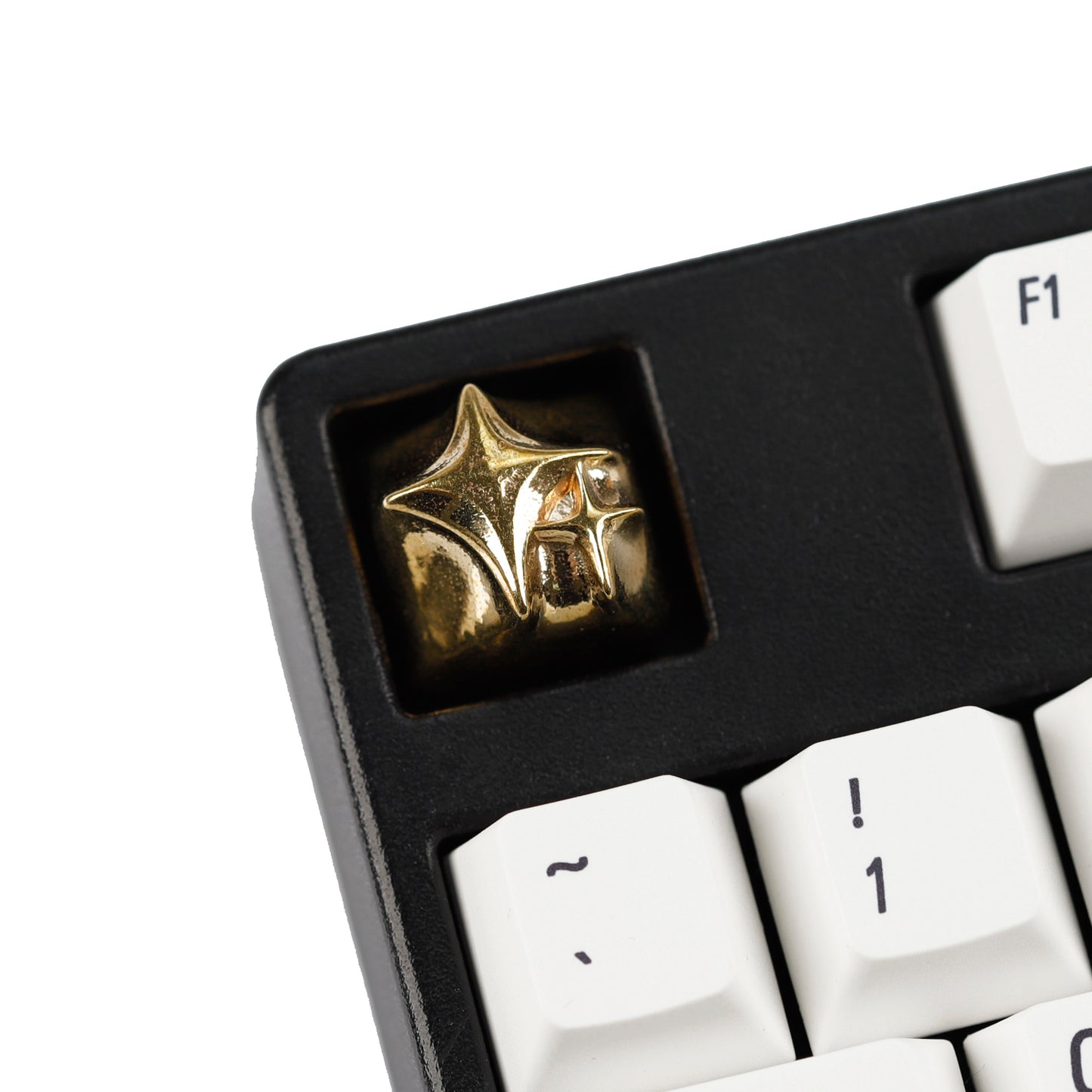 YMDK Cosmic Era Star Personalized Keycaps Cool Novel Homemade Metal Key Cap Creative Esc Key for Mechanical Keyboard