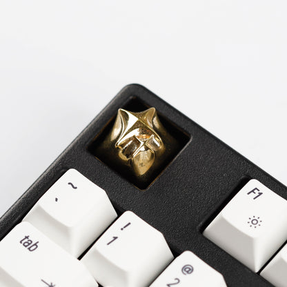 YMDK Cosmic Era Star Personalized Keycaps Cool Novel Homemade Metal Key Cap Creative Esc Key for Mechanical Keyboard