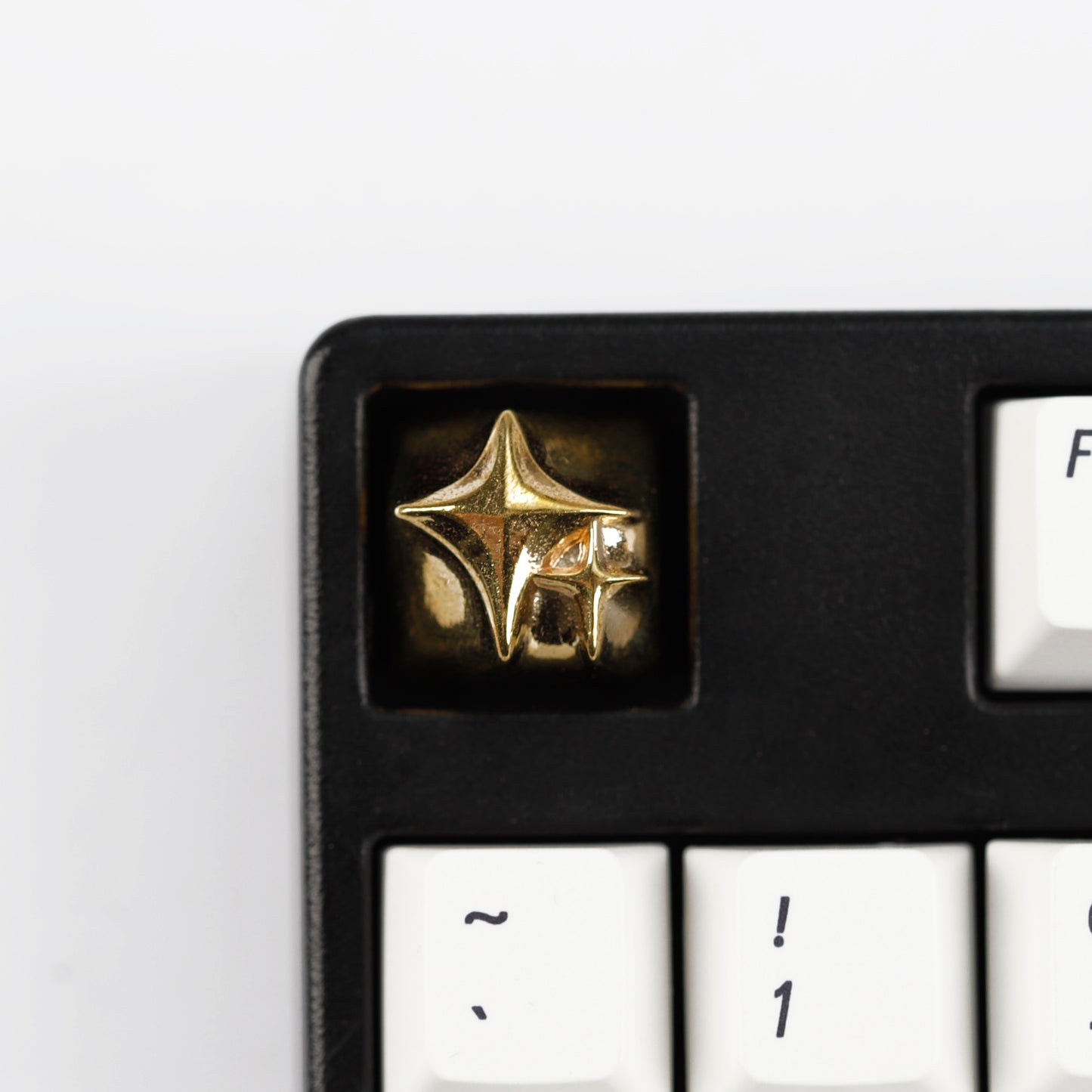YMDK Cosmic Era Star Personalized Keycaps Cool Novel Homemade Metal Key Cap Creative Esc Key for Mechanical Keyboard