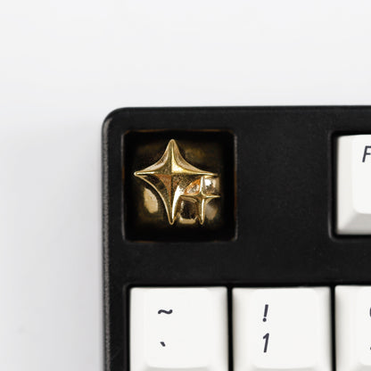 YMDK Cosmic Era Star Personalized Keycaps Cool Novel Homemade Metal Key Cap Creative Esc Key for Mechanical Keyboard