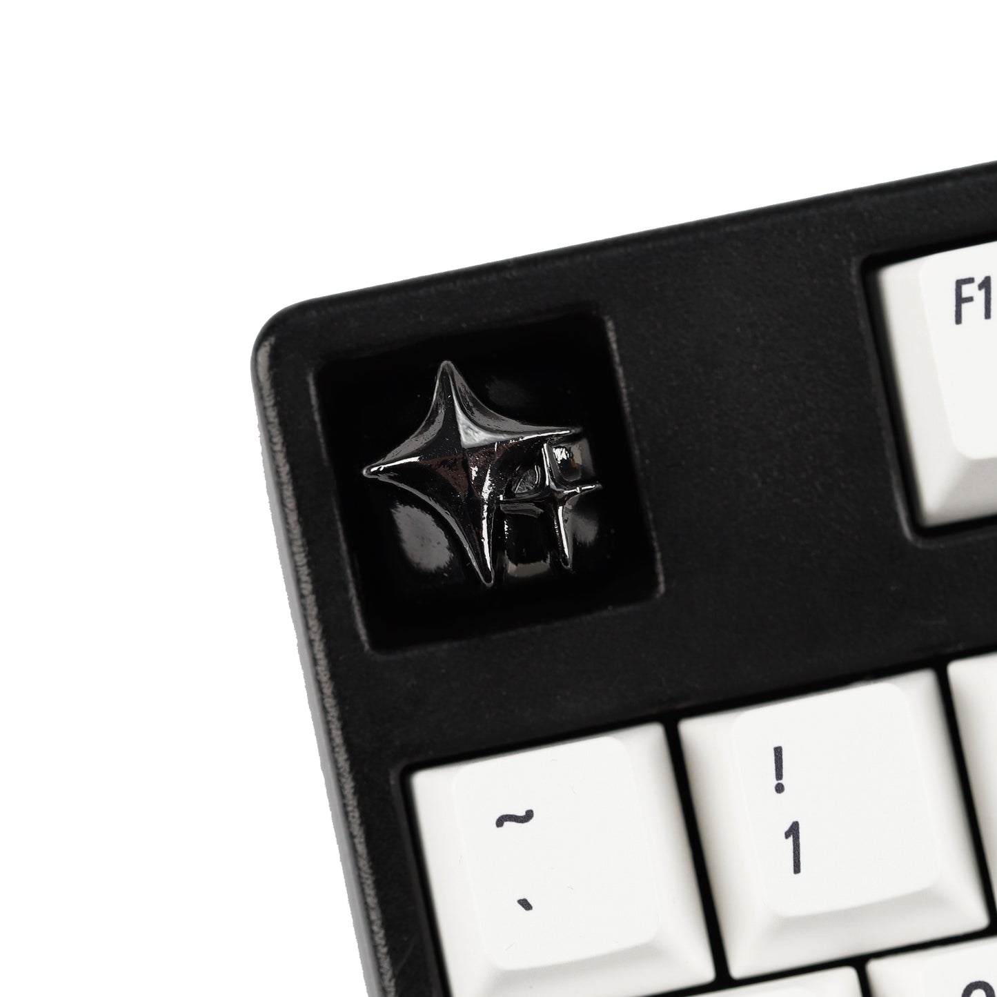 YMDK Cosmic Era Star Personalized Keycaps Cool Novel Homemade Metal Key Cap Creative Esc Key for Mechanical Keyboard