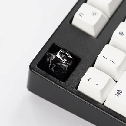 YMDK Cosmic Era Star Personalized Keycaps Cool Novel Homemade Metal Key Cap Creative Esc Key for Mechanical Keyboard