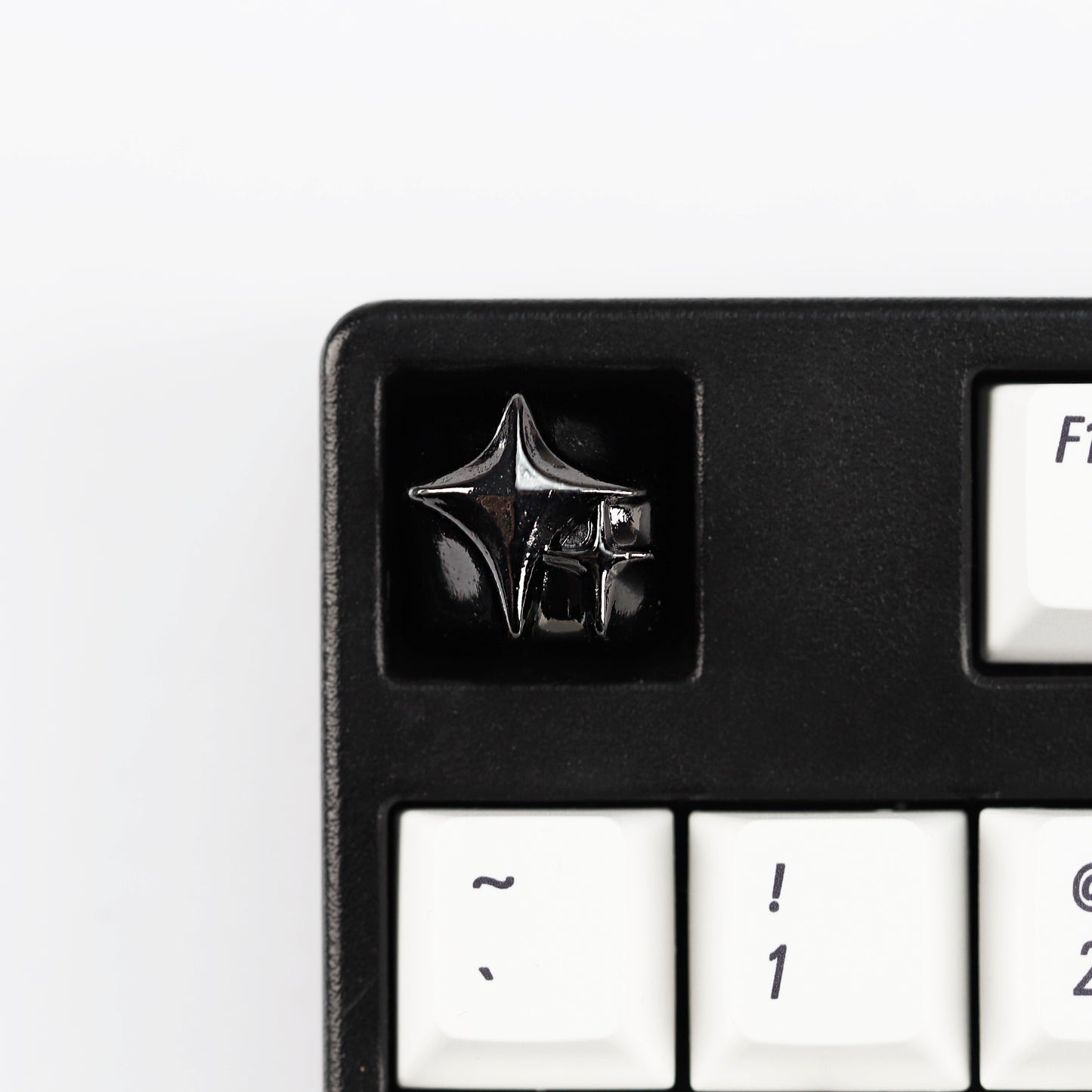 YMDK Cosmic Era Star Personalized Keycaps Cool Novel Homemade Metal Key Cap Creative Esc Key for Mechanical Keyboard