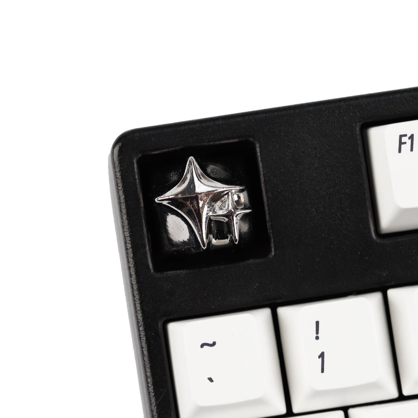 YMDK Cosmic Era Star Personalized Keycaps Cool Novel Homemade Metal Key Cap Creative Esc Key for Mechanical Keyboard
