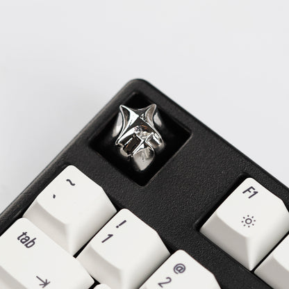 YMDK Cosmic Era Star Personalized Keycaps Cool Novel Homemade Metal Key Cap Creative Esc Key for Mechanical Keyboard