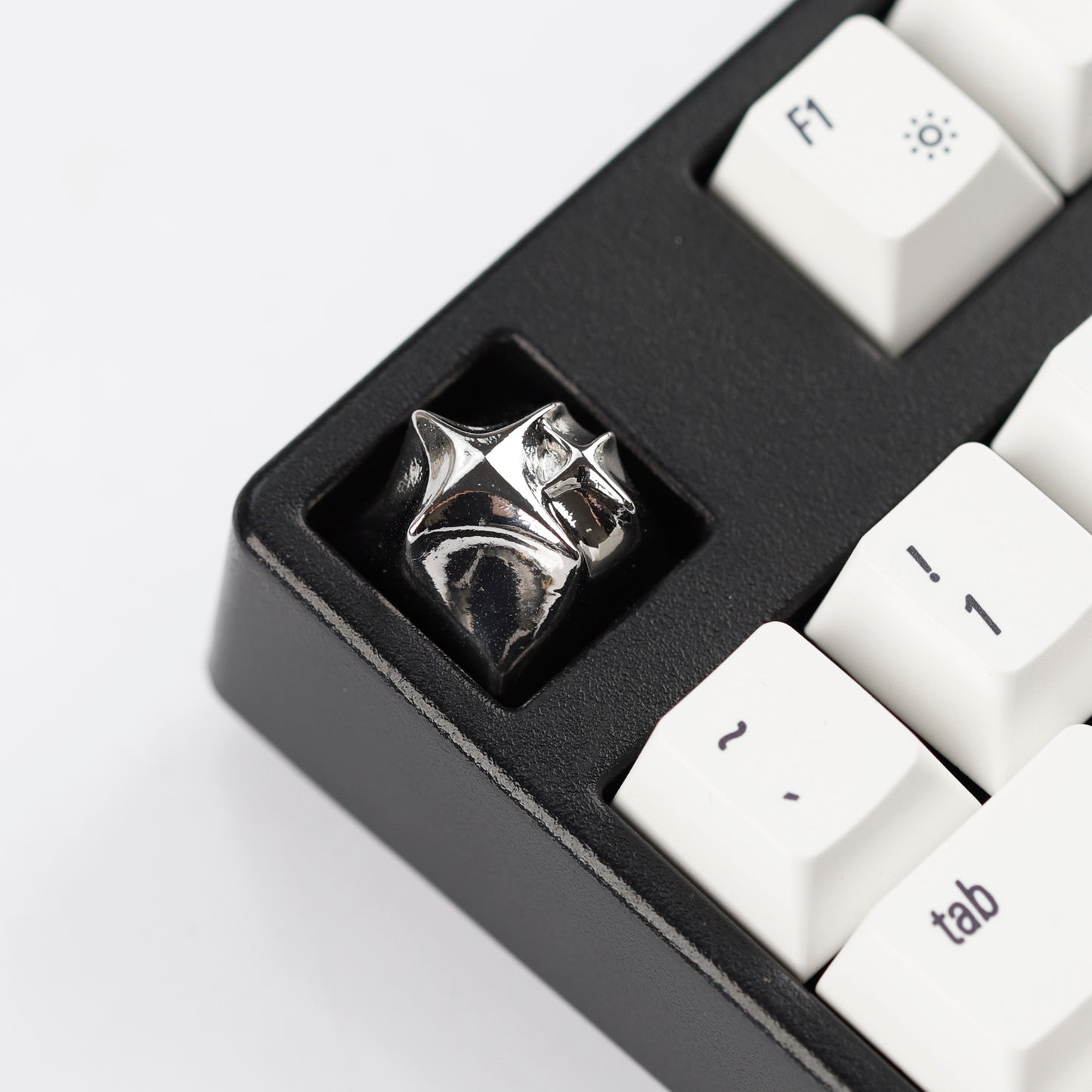 YMDK Cosmic Era Star Personalized Keycaps Cool Novel Homemade Metal Key Cap Creative Esc Key for Mechanical Keyboard