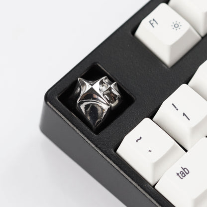YMDK Cosmic Era Star Personalized Keycaps Cool Novel Homemade Metal Key Cap Creative Esc Key for Mechanical Keyboard