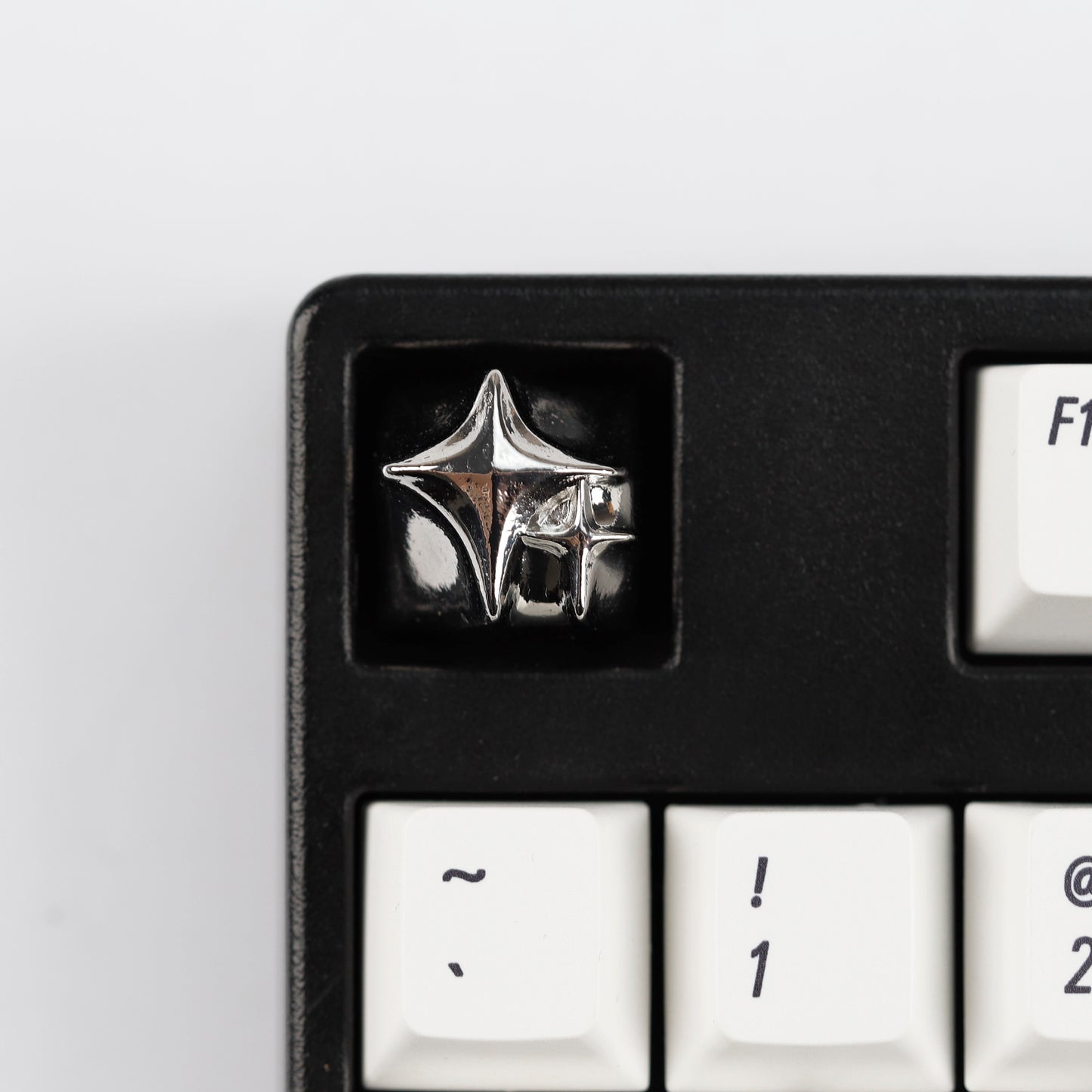 YMDK Cosmic Era Star Personalized Keycaps Cool Novel Homemade Metal Key Cap Creative Esc Key for Mechanical Keyboard
