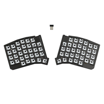 YMDK Sofle Wireless Split Keyboard 2.4Ghz 64 Keys Ergonomic Hotswappable 60% Layout 3D PLA Vial All Key Programmable Mini Independent Gaming Keyboard Kit