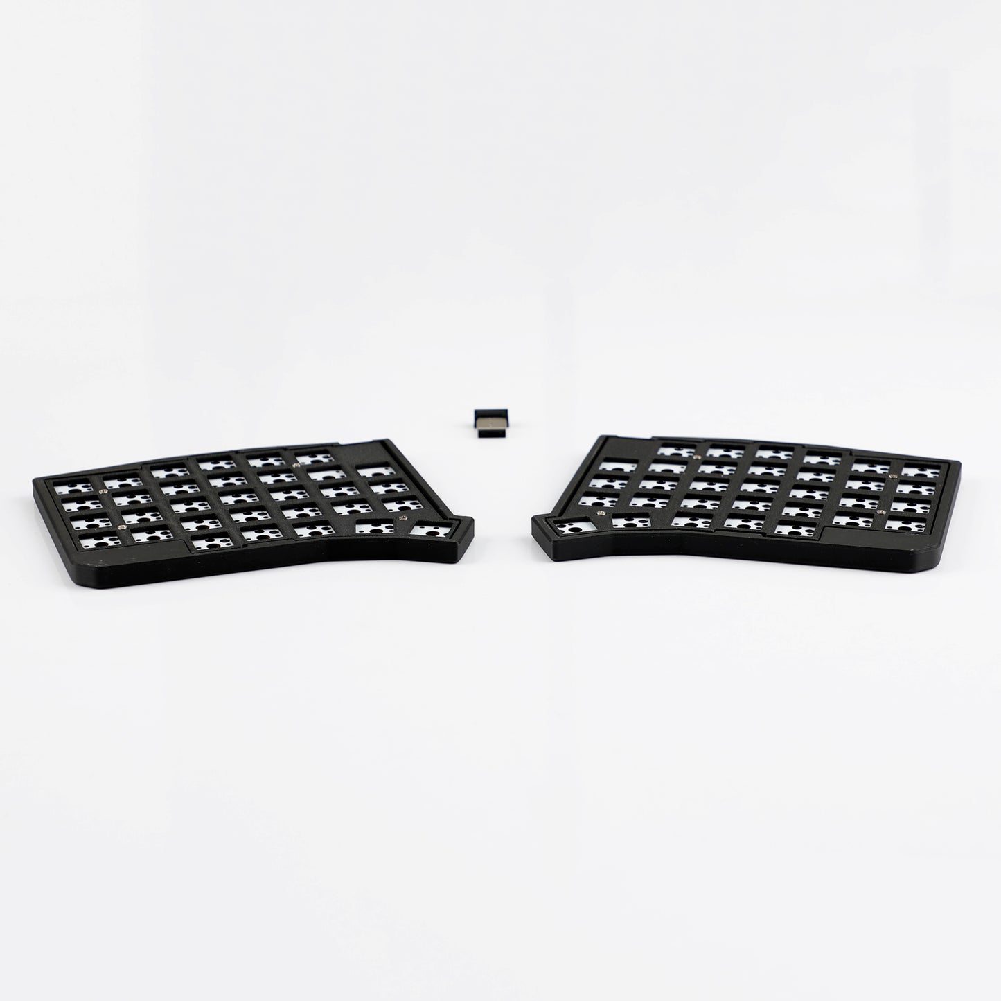 YMDK Sofle Wireless Split Keyboard 2.4Ghz 64 Keys Ergonomic Hotswappable 60% Layout 3D PLA Vial All Key Programmable Mini Independent Gaming Keyboard Kit