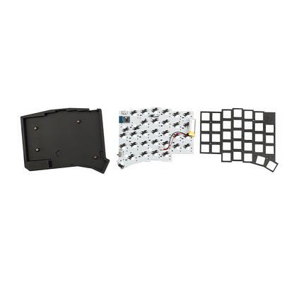 YMDK Sofle Wireless Split Keyboard 2.4Ghz 64 Keys Ergonomic Hotswappable 60% Layout 3D PLA Vial All Key Programmable Mini Independent Gaming Keyboard Kit