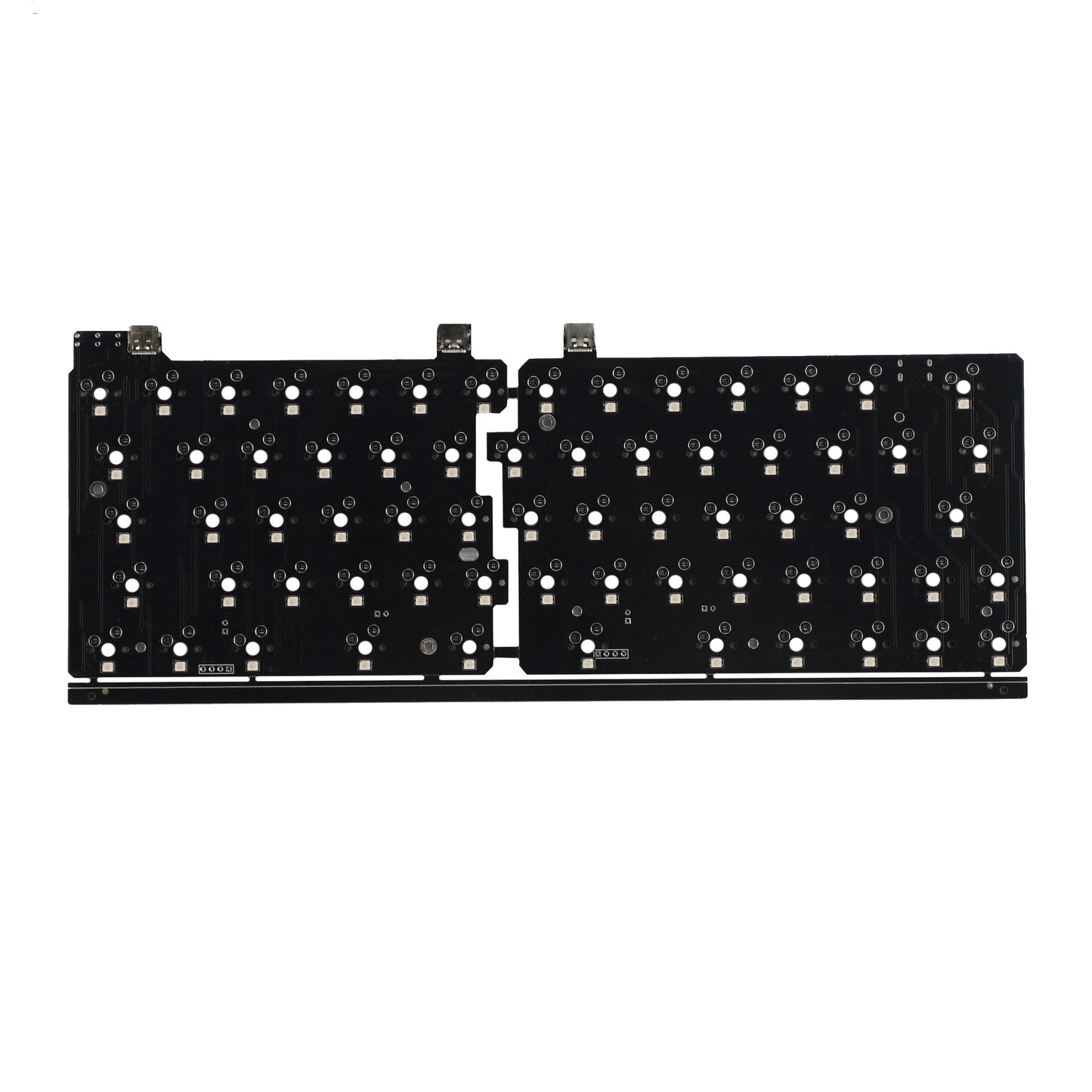 YMD-Split 64 V2 Aluminum Case With Acrylic Layer Kit (RGB Underglow Hotswap Kit/VIAL Programmable)