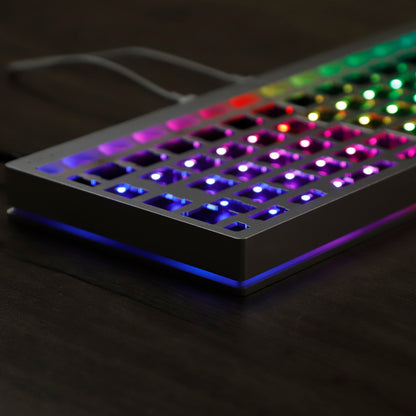 YMD-Split 64 V2 Aluminum Case With Acrylic Layer Kit (RGB Underglow Hotswap Kit/VIAL Programmable)