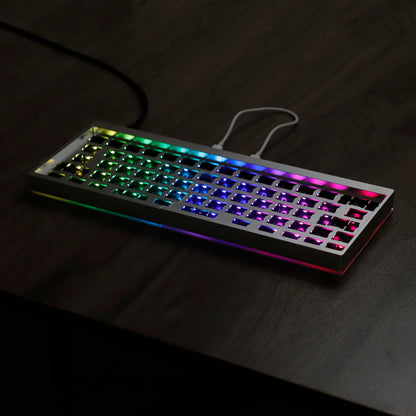 YMD-Split 64 V2 Aluminum Case With Acrylic Layer Kit (RGB Underglow Hotswap Kit/VIAL Programmable)