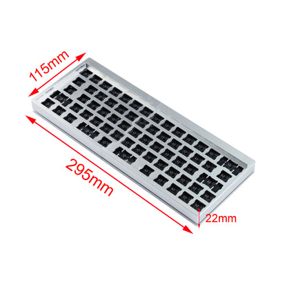 YMD-Split 64 V2 Aluminum Case With Acrylic Layer Kit (RGB Underglow Hotswap Kit/VIAL Programmable)