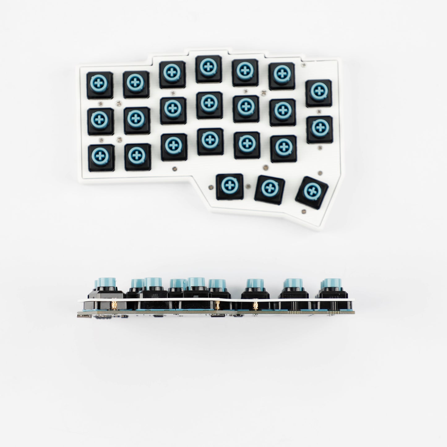 YMDK EC-Corne 45g Topre Split Keyboard 46 Keys Ergonomic 40% Layout QMK Vial All Key Programmable Mini Independent Gaming Keyboard Kit