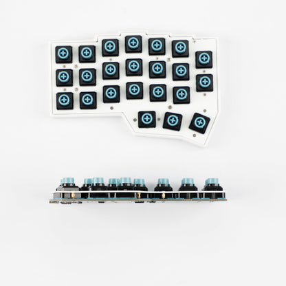 YMDK EC-Corne 45g Topre Split Keyboard 46 Keys Ergonomic 40% Layout QMK Vial All Key Programmable Mini Independent Gaming Keyboard Kit