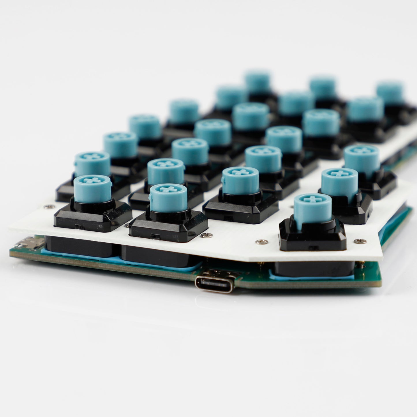 YMDK EC-Corne 45g Topre Split Keyboard 46 Keys Ergonomic 40% Layout QMK Vial All Key Programmable Mini Independent Gaming Keyboard Kit