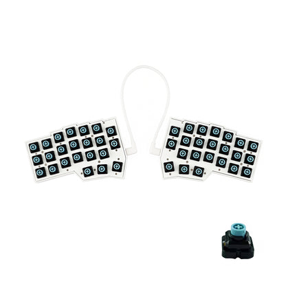 YMDK EC-Corne 45g Topre Split Keyboard 46 Keys Ergonomic 40% Layout QMK Vial All Key Programmable Mini Independent Gaming Keyboard Kit
