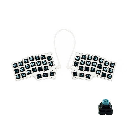 YMDK EC-Corne 45g Topre Split Keyboard 46 Keys Ergonomic 40% Layout QMK Vial All Key Programmable Mini Independent Gaming Keyboard Kit
