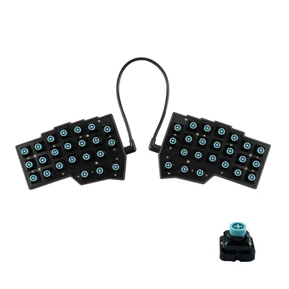 YMDK EC-Corne 45g Topre Split Keyboard 46 Keys Ergonomic 40% Layout QMK Vial All Key Programmable Mini Independent Gaming Keyboard Kit