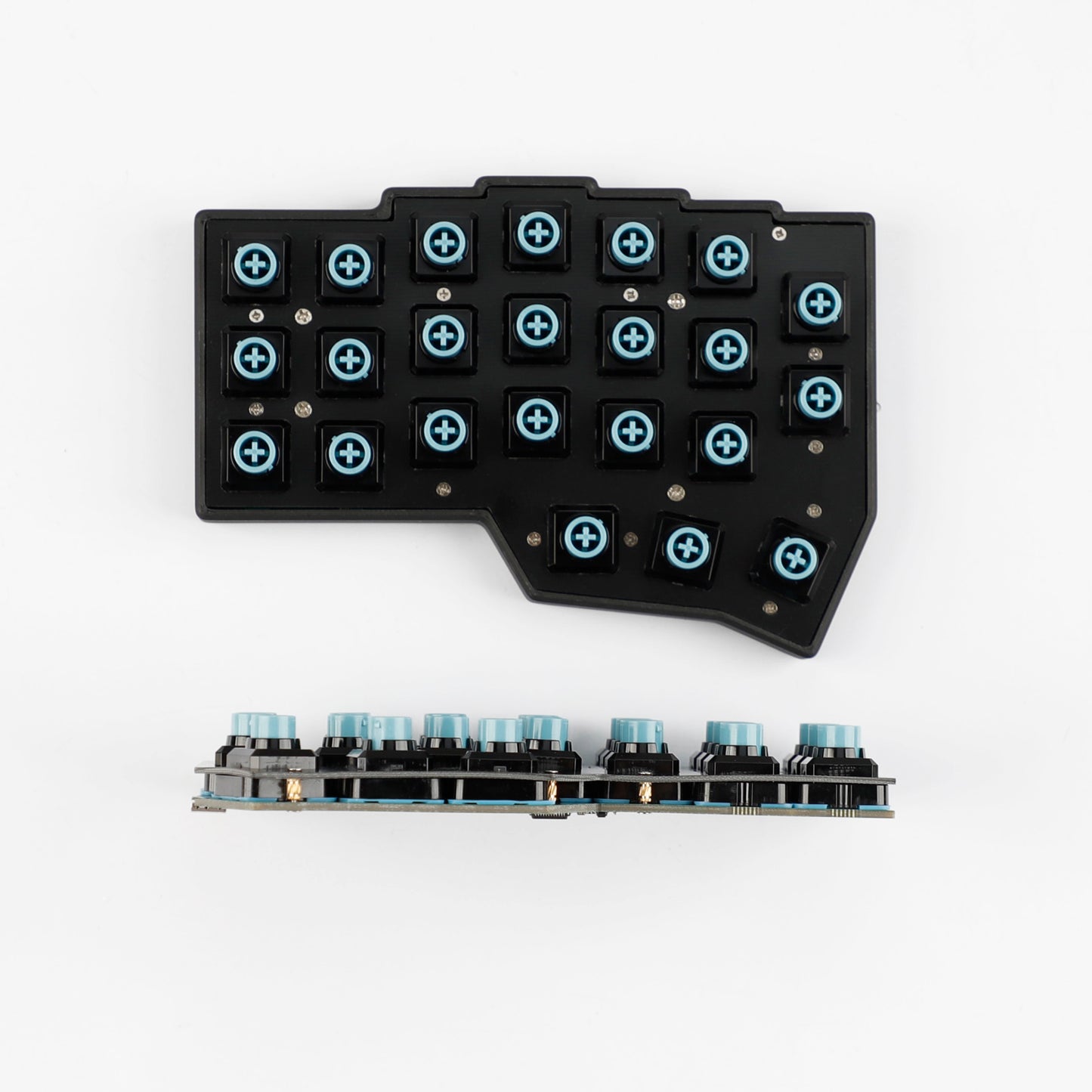 YMDK EC-Corne 45g Topre Split Keyboard 46 Keys Ergonomic 40% Layout QMK Vial All Key Programmable Mini Independent Gaming Keyboard Kit