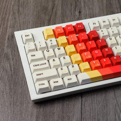 YMDK Cherry Profile 1970 Music Dye Sublimation Thick PBT MX Mechanical Keyboard Keycap