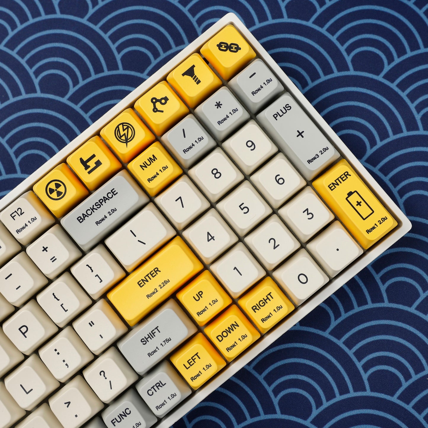 YMDK Industry Yellow 164 Keycaps(Dye Sub MDA Profile 1.55mmg)