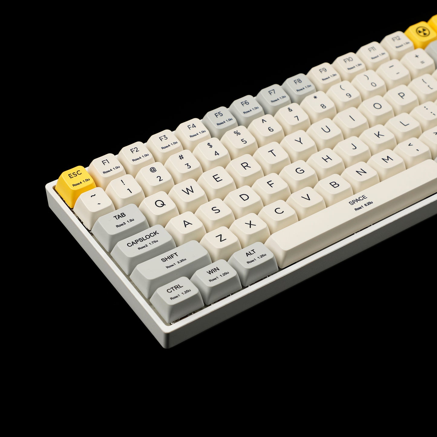 YMDK Industry Yellow 164 Keycaps(Dye Sub MDA Profile 1.55mmg)