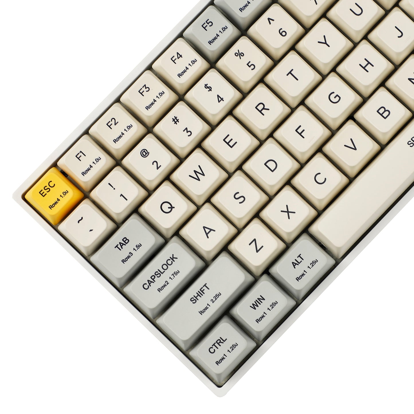 YMDK Industry Yellow 164 Keycaps(Dye Sub MDA Profile 1.55mmg)