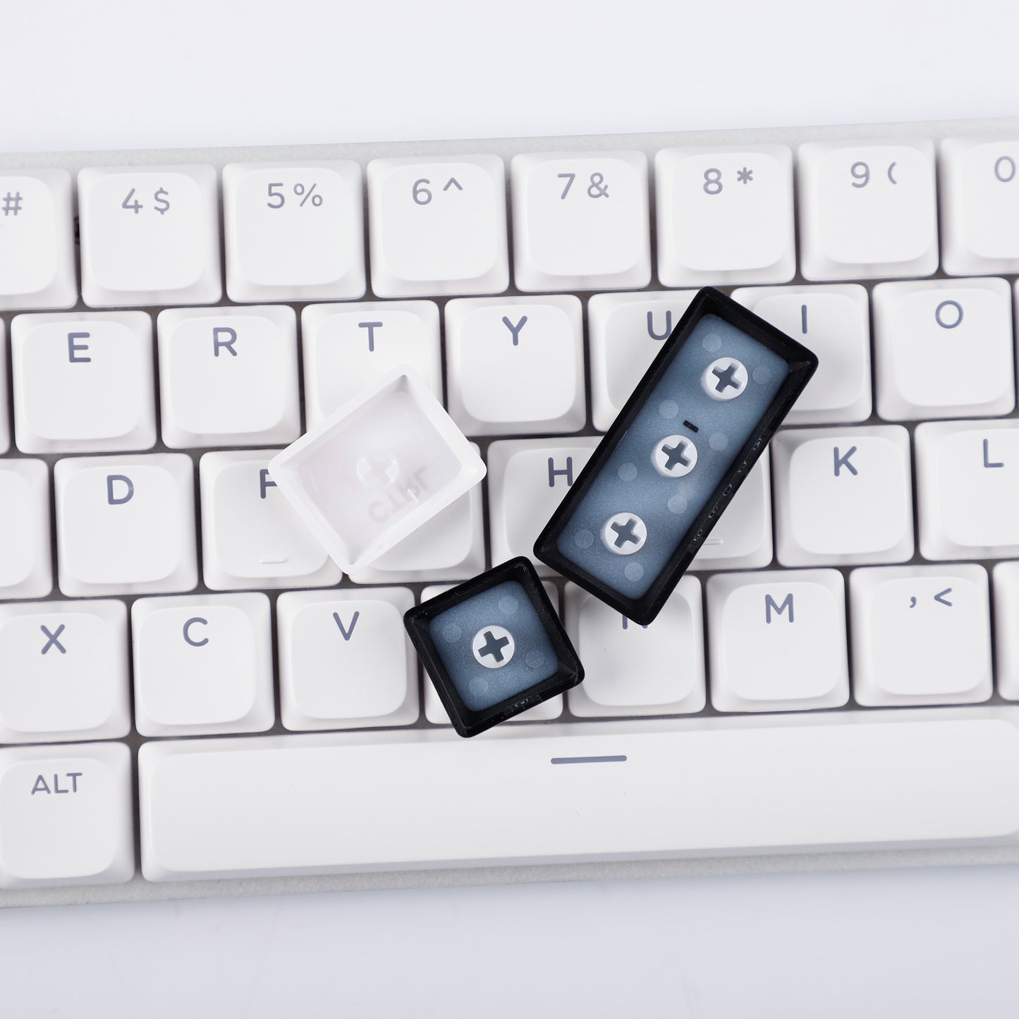 YMDK Ultra-slim Low Profile Keycaps 127 Keys Dye-Sub JWA Profile Backlit Shine Through Keycap for nuphy keychron 61/68/87/98/104/108 MX Ultra-Slim Keyboard